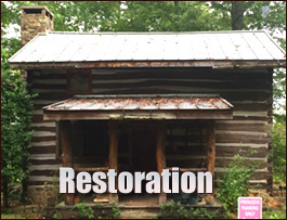 Historic Log Cabin Restoration  Severn, Virginia